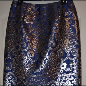 Gorgeous blue with silver skirt